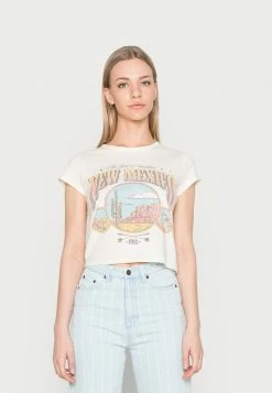 Hollister Co. TREND - T-Shirt Print - Cream | Damen