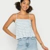 Hollister Co. BARE SMOCKED WOVEN - Top - Blue & White Stripes | Damen -Hollister Co Verkäufe 2022 5a4b04c266c947e68002bcdf860c8f24