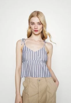 Hollister Co. Top - Blue/white | Damen