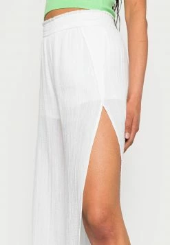 Hollister Co. PULL ON WIDE LEG PANT - Stoffhose - White | Damen -Hollister Co Verkäufe 2022 5b6c9c024b6240158b7f33205399f005