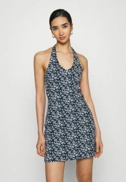 Hollister Co. WEBEX HALTER SHORT DRESS - Etuikleid - Navy Ground | Damen