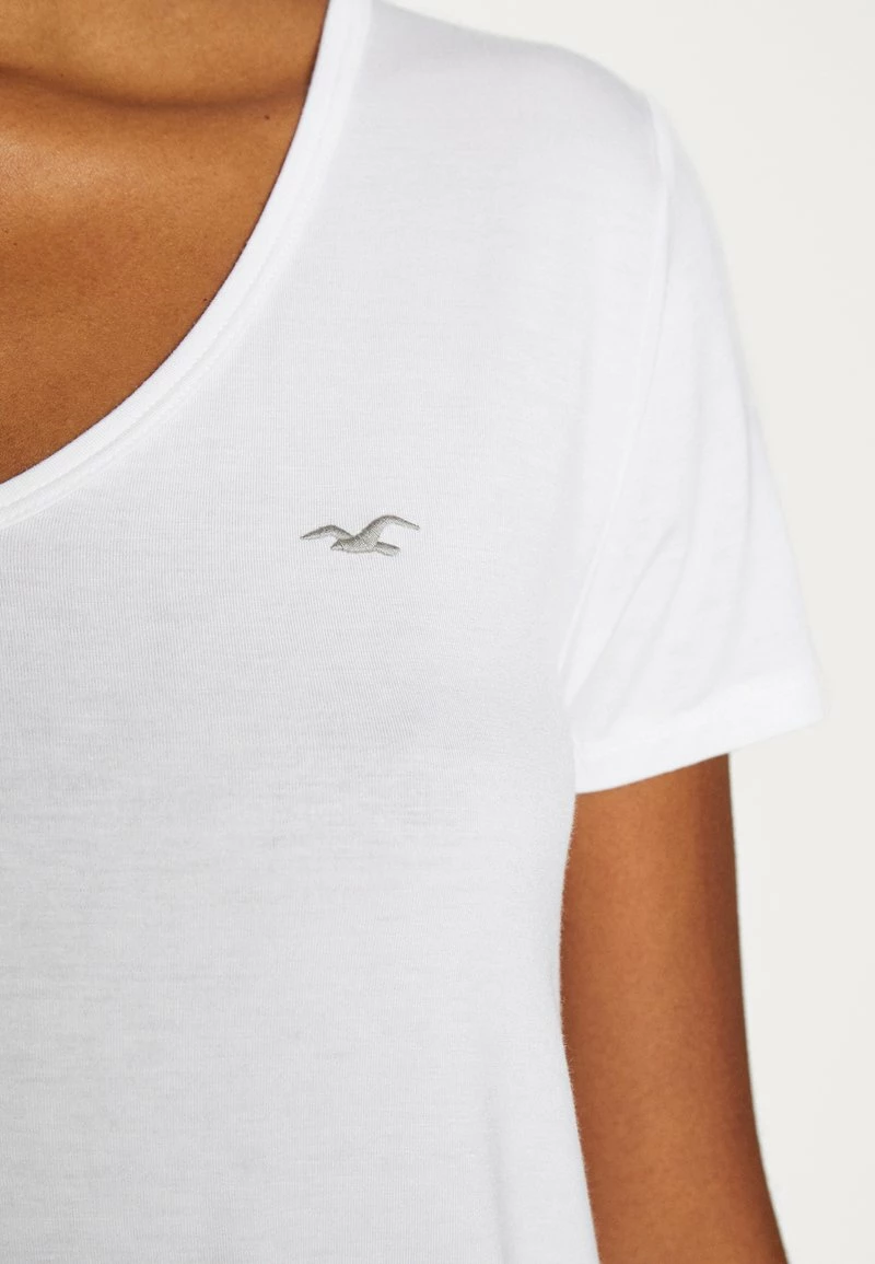 Hollister Co. EASY BASIC 3 PACK - T-Shirt Basic - White/black/burg | Damen 10 Hollister Co. EASY BASIC 3 PACK - T-Shirt Basic - White/black/burg | Damen – Bild 8