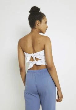 Hollister Co. SMOCKED TIE BACK TUBE - Top - White | Damen -Hollister Co Verkäufe 2022 5cff52cfa30949fbb6478e108958d599