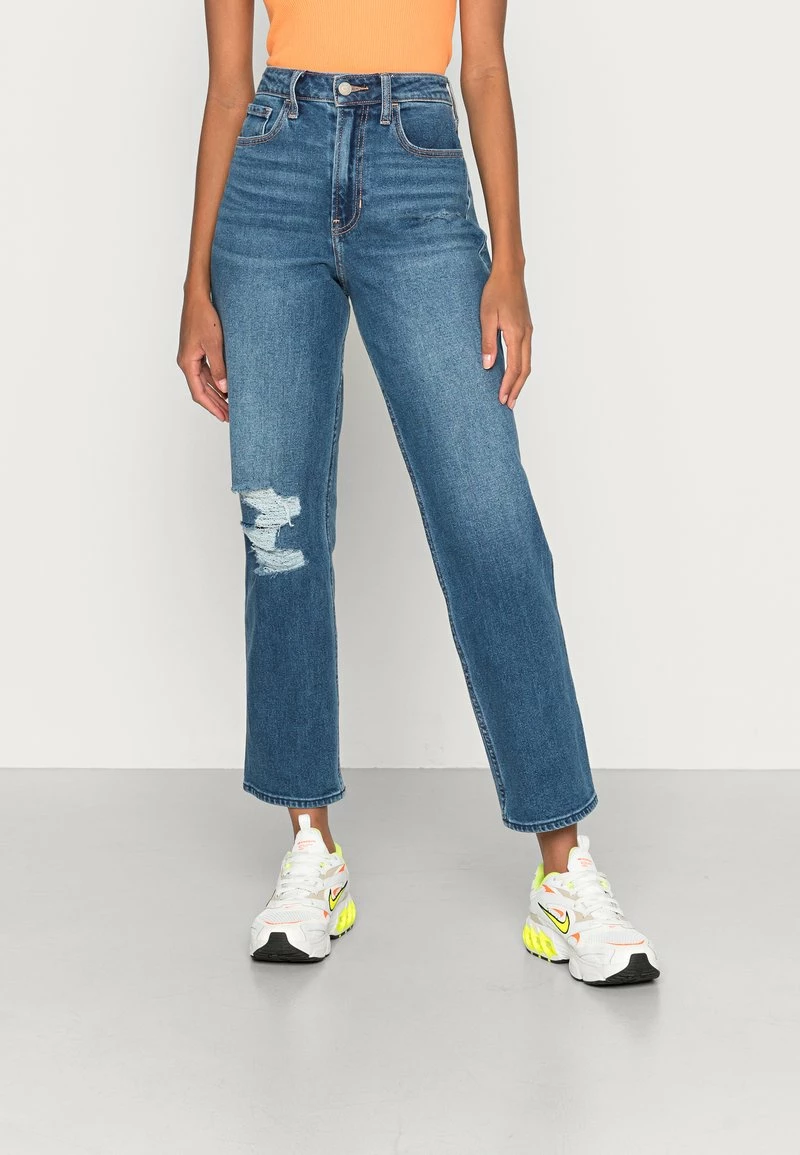 Hollister Co. KNEE VINT - Jeans Straight Leg - Blue | Damen 3 Hollister Co. KNEE VINT - Jeans Straight Leg - Blue | Damen