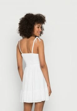 Hollister Co. Freizeitkleid - Solid White | Damen -Hollister Co Verkäufe 2022 5d41b5bded7e46c885897d7167215375