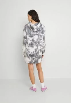 Hollister Co. HOODED LOGO DRESS - Freizeitkleid - Washed Black | Damen -Hollister Co Verkäufe 2022 5e00788024d249fcb62fca87a5023b2a