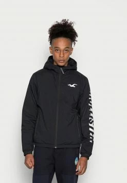 Hollister Co. LINED SPORT JACKET - Winterjacke - Black | Herren