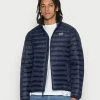 Hollister Co. MOCKNECK PUFFER - Übergangsjacke - Navy | Herren