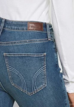 Hollister Co. CURVY MED SHRED - Jeans Skinny Fit - Blue | Damen -Hollister Co Verkäufe 2022 6010e5ff6287460ca606551c3dd1f4c5