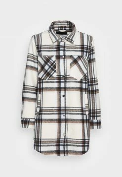Hollister Co. CREAM PLAID LONG SHACKET - Übergangsjacke - Cream/blue/grey Plaid | Damen -Hollister Co Verkäufe 2022 619d737cfa3d4a35926ac8050c8804e1