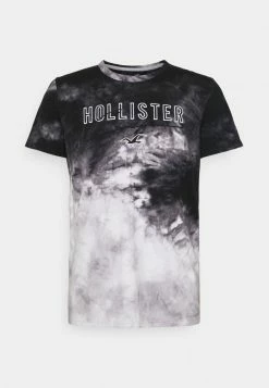 Hollister Co. CORE TECH PATTERN - T-Shirt Print - Black Wash | Herren -Hollister Co Verkäufe 2022 64b23133003b44b0a18c29dbc0f8ee18
