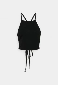 Hollister Co. OPEN BACK WRAP HALTER - Top - Black | Damen -Hollister Co Verkäufe 2022 66a50ae35c484823a95a7a8d43ce2f90