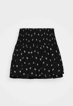 Hollister Co. FLIRTY SMOCKED SET SKORT - Minirock - Black Floral | Damen -Hollister Co Verkäufe 2022 68eb673b3be94cafb7c66c7ab73b7b41
