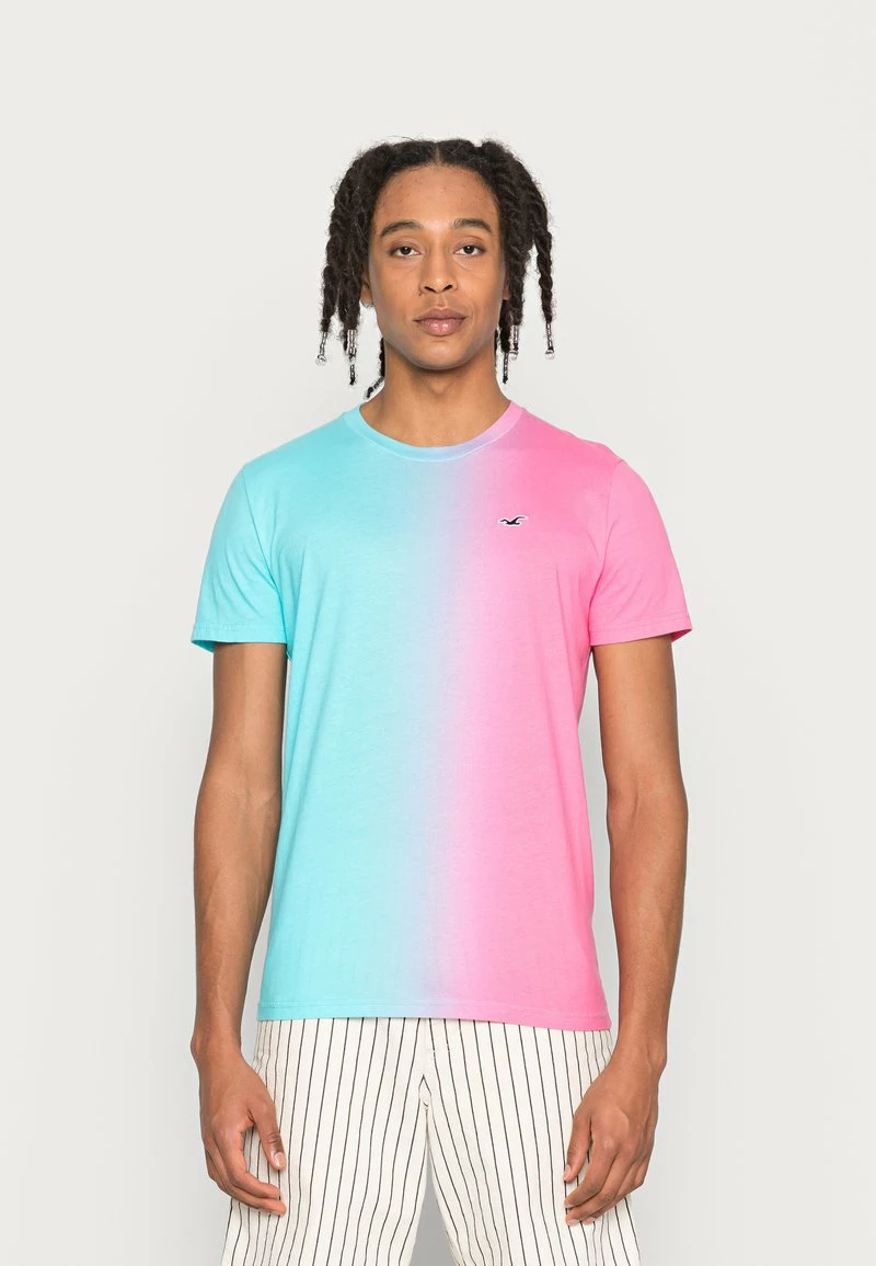 Hollister Co. CREW ICON OMBRE UNISEX - T-Shirt Print - Blue/pink 3 Hollister Co. CREW ICON OMBRE UNISEX - T-Shirt Print - Blue/pink