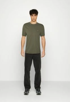 Hollister Co. CREW TREND 2 PACK - T-Shirt Basic - Black/green | Herren