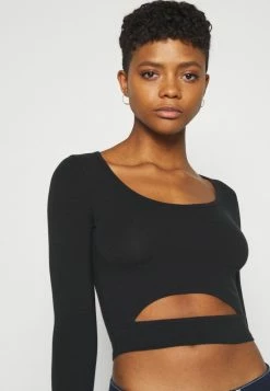 Hollister Co. CUT OUT - Langarmshirt - Black | Damen -Hollister Co Verkäufe 2022 6abbe05254cc4b6db97c73691526a4f8