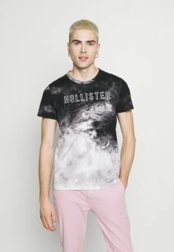 Hollister Co. CORE TECH PATTERN - T-Shirt Print - Black Wash | Herren