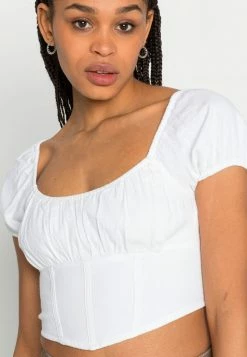 Hollister Co. CORSET - Bluse - White | Damen -Hollister Co Verkäufe 2022 6b6262c1f43d48f68a68955cba4d7c51