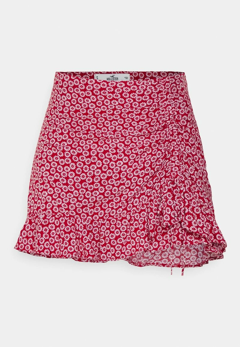 Hollister Co. RUFFLE MINI SKORT - Minirock - Red Ditsy | Damen 3 Hollister Co. RUFFLE MINI SKORT - Minirock - Red Ditsy | Damen