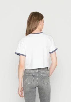 Hollister Co. CREW FASHION CORE - T-Shirt Print - White, Navy | Damen -Hollister Co Verkäufe 2022 6bea977c60de4a2185203322de8588c6