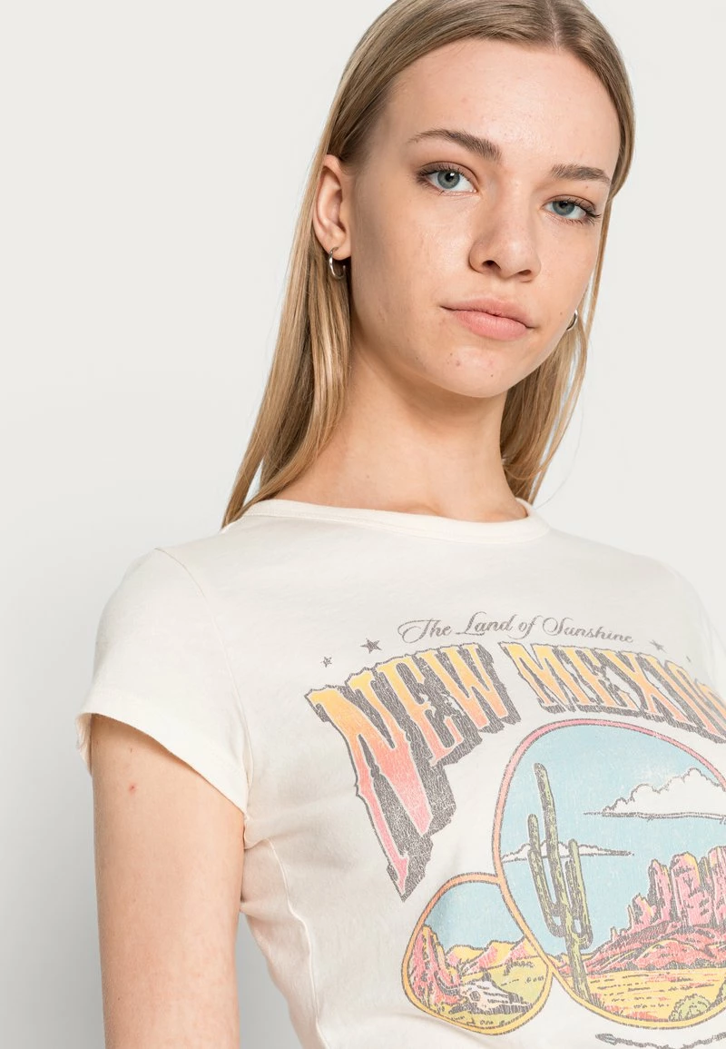 Hollister Co. TREND - T-Shirt Print - Cream | Damen 7 Hollister Co. TREND - T-Shirt Print - Cream | Damen – Bild 5