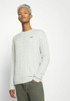 Hollister Co. Strickpullover - Light Grey | Herren -Hollister Co Verkäufe 2022 6cde884ac2b04a9c97b39c620255831b