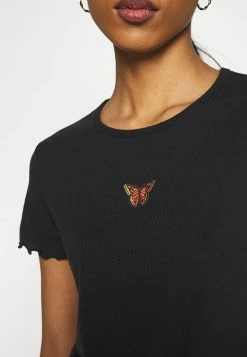 Hollister Co. MAY TEE - T-Shirt Print - Black | Damen -Hollister Co Verkäufe 2022 6db145352da04aeabf2417c3fbb6d60d