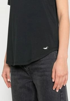 Hollister Co. EASY VEE 2 PACK - T-Shirt Basic - White/black/moonlight Mauve | Damen -Hollister Co Verkäufe 2022 6ddb56b4dc64400c990a6e387b33f3c1
