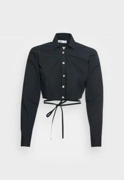 Hollister Co. WRAP AROUND SHIRTING - Hemdbluse - Black | Damen -Hollister Co Verkäufe 2022 6e07728e7df24810b9dd54be9700ef0e