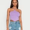 Hollister Co. BARE POINT HALTER - Top - Chalk Violet | Damen