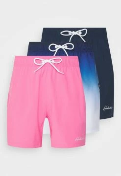 Hollister Co. IN GUARD 3 PACK - Badeshorts - Pink/black/blue | Herren
