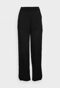 Hollister Co. PULL ON WIDE LEG PANT - Stoffhose - Black | Damen -Hollister Co Verkäufe 2022 6fc17c7f0cde48079820639066a66901