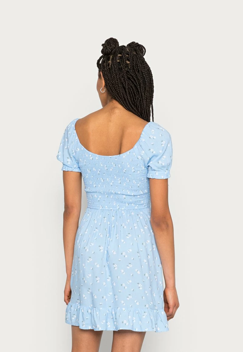 Hollister Co. TWIST SHORT DRESS - Freizeitkleid - Blue Floral | Damen 5 Hollister Co. TWIST SHORT DRESS - Freizeitkleid - Blue Floral | Damen – Bild 3