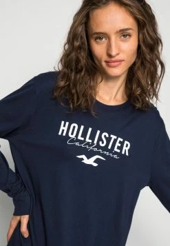 Hollister Co. TIMELESS LOGO TEE - Langarmshirt - Navy | Damen -Hollister Co Verkäufe 2022 704bfb7981a1448a83e62f71322236ff