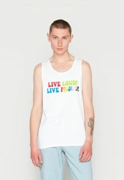Hollister Co. PRIDE WHITE TANK UNISEX - Top - White