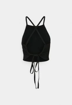 Hollister Co. OPEN BACK WRAP HALTER - Top - Black | Damen -Hollister Co Verkäufe 2022 729ae028c87b42079a630700d2d8b765