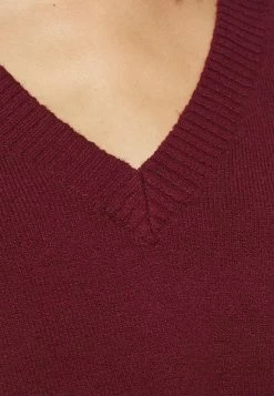 Hollister Co. FABBA V NECK - Strickpullover - Zinfandel | Damen -Hollister Co Verkäufe 2022 72b7189ae35946bb8cf6db71b8de4818