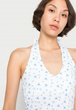 Hollister Co. BARE HALTER UNDER BUST SEAM - Top - Blue/white | Damen -Hollister Co Verkäufe 2022 75320b107a5642cab2840bb37f0e3588