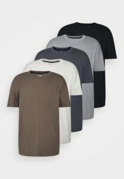 Hollister Co. CREW SPORT TAPES 5 PACK - T-Shirt Basic - Grey | Herren -Hollister Co Verkäufe 2022 7620db98df034adebc433c6256487689