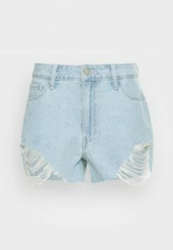 Hollister Co. CHAIN 80S MOM SUPER LIGHT SHARK - Jeans Shorts - Light Blue | Damen -Hollister Co Verkäufe 2022 7677fc834439472a8d02c6e038555020