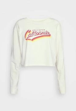 Hollister Co. CREW - Langarmshirt - Cream | Damen -Hollister Co Verkäufe 2022 7831e0e084ee497585e666e260d25596