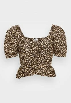 Hollister Co. Bluse - Black/warm Apricot | Damen -Hollister Co Verkäufe 2022 783cdb5c099a4d32a48a4e33eb345911