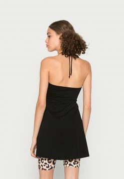 Hollister Co. FRONT CUTOUT DRESS - Jerseykleid - Black | Damen -Hollister Co Verkäufe 2022 7957f33995b04cf08ace74b6721b7220