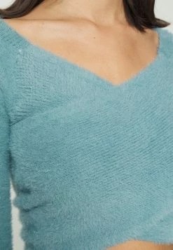 Hollister Co. COSZY WRAP SWEATER - Strickpullover - Smoke Blue | Damen -Hollister Co Verkäufe 2022 795fa89101c94320b76e09ec12b1056b