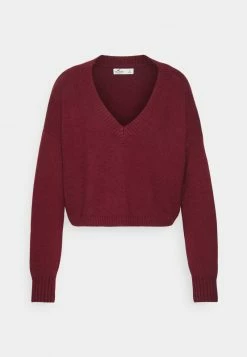 Hollister Co. FABBA V NECK - Strickpullover - Zinfandel | Damen -Hollister Co Verkäufe 2022 796b5322da5442f4ba7bd0ec624b61ac