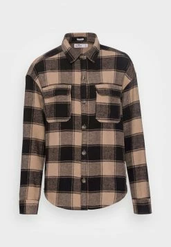 Hollister Co. SHACKET - Übergangsjacke - Black/brown | Damen -Hollister Co Verkäufe 2022 79bfabc33a0d4720b0496f626a4db88a