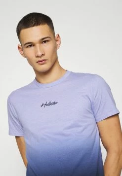 Hollister Co. CURVED HEM OMBRE - T-Shirt Print - Lilac/black Ombre | Herren -Hollister Co Verkäufe 2022 79cbccc89b51494283e83bc69dfa924a