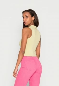 Hollister Co. BARE CINCHED POLO - Top - Nile | Damen -Hollister Co Verkäufe 2022 7bcff94390e34091afc837c739d935a4