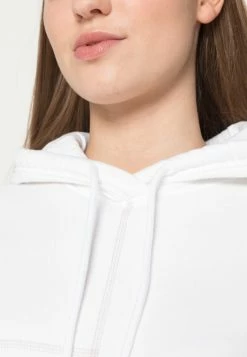Hollister Co. JOCK TAG CROPPED - Kapuzenpullover - Bright White | Damen -Hollister Co Verkäufe 2022 7f23e75863cd4562bf72de8a9e68b7fb