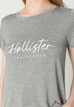 Hollister Co. EASY TEE - T-Shirt Print - Grey | Damen -Hollister Co Verkäufe 2022 7fbd124ae3ca42b781621bf78ef537e0